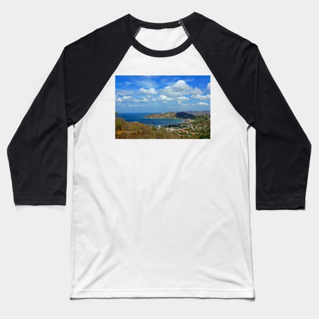 Nicaragua - Vue sur San Juan Del Sur Baseball T-Shirt by franck380